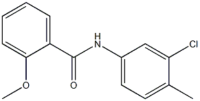 N-(3-chloro-4-methylphenyl)-2-methoxybenzamide CAS#: 313667-46-8