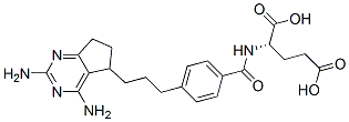 N-(4-(3-(2,4-diamino-6,7-dihydro-5H-cyclopenta(d)pyrimidin-5-yl)propyl)benzoyl)glutamic acid CAS#: 149325-95-1