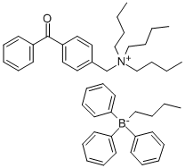 N-(4-[BENZOYL]BENZYL)-N,N,N-TRIBUTYLAMMONIUM BUTYLTRIPHENYL BORATE CAS#: 172040-90-3