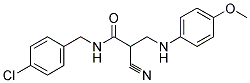 N-(4-CHLOROBENZYL)-2-CYANO-3-(4-METHOXYANILINO)PROPANAMIDE CAS#: 328288-13-7