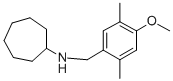 N-(4-methoxy-2,5-dimethylbenzyl)cycloheptanamine CAS#: 356092-26-7