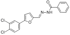 N'-{[5-(3,4-dichlorophenyl)-2-furyl]methylene}benzohydrazide CAS#: 331670-28-1
