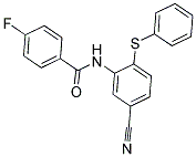 N-[5-CYANO-2-(PHENYLSULFANYL)PHENYL]-4-FLUOROBENZENECARBOXAMIDE CAS#: 337923-99-6