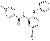 N-[5-CYANO-2-(PHENYLSULFANYL)PHENYL]-4-METHYLBENZENECARBOXAMIDE CAS#: 337923-97-4