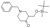 N-Benzyl-3-(tert-butyldimethylsilanyloxymethyl)piperid-4-one CAS#: 325486-37-1