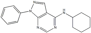 N-Cyclohexyl-1-phenyl-1H-pyrazolo[3,4-d]pyriMidin-4-aMine CAS#: 313225-39-7