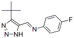 N-[(E)-(4-tert-Butyl-1H-1,2,3-triazol-5-yl)methylidene]-4-fluoroanilin e CAS#: 165397-57-9