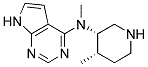 N-methyl-N-((3S,4S)-4-methylpiperidin-3-yl)-7H-pyrrolo[2,3-d]pyrimidin-4-amine CAS#: 384336-73-6