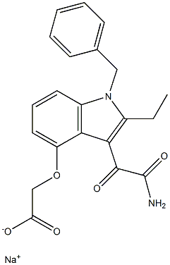 NATRIUM[(1-BENZYL-2-ETHYL-3-OXAMOYLINDOOL-4-YL)OXY]ACETAAT CAS#: 172733-42-5