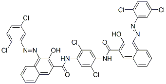 N,N'-(2,5-dichloro-1,4-phenylene)bis[4-[(2,5-dichlorophenyl)azo]-3-hydroxynaphthalene-2-carboxamide] CAS#: 40618-31-3