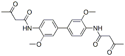 N,N'-(3,3'-dimethoxy[1,1'-biphenyl]-4,4'-diyl)bis[3-oxobutyramide] CAS#: 4104-12-5