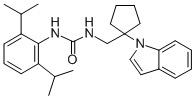N(sup 1)-(1-(1-Indolyl)cyclopentylmethyl)-N(sup 2)-(2,6-diisopropylphe nyl)urea CAS#: 145131-11-9