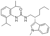 (+)-N(sup 1)-(2,6-Diisopropylphenyl)-N(sup 2)-(2-(1-methyl-3-indolyl)h exyl)urea CAS#: 145131-63-1