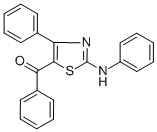 PHENYL-(4-PHENYL-2-PHENYLAMINO-THIAZOL-5-YL)-METHANONE CAS#: 4123-32-4