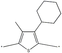 POLY(3-CYCLOHEXYL-4-METHYLTHIOPHENE-2 5& CAS#: 160848-56-6