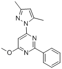 PYRIMIDINE, 4-(3,5-DIMETHYL-1H-PYRAZOL-1-YL)-6-METHOXY-2-PHENYL- CAS#: 357960-86-2