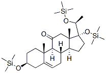 Pregn-5-en-11-one, 3,17,20-tris[(trimethylsilyl)oxy]-, (3beta,20S)- CAS#: 40822-87-5