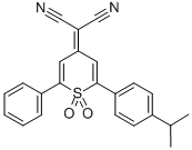 Propanedinitrile, 2-[2-[4-(1-methylethyl)phenyl]-1,1-dioxido-6-phenyl-4H-thiopyran-4-ylidene]- CAS#: 174493-15-3