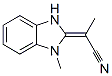 Propanenitrile, 2-(1,3-dihydro-1-methyl-2H-benzimidazol-2-ylidene)- (9CI) CAS#: 313231-26-4