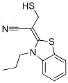 Propanenitrile, 3-mercapto-2-(3-propyl-2(3H)-benzothiazolylidene)- (9CI) CAS#: 153124-23-3