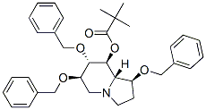Propanoic acid, 2,2-dimethyl-, octahydro-1,6,7-tris(phenylmethoxy)-8-indolizinyl ester, 1S-(1.alpha.,6.beta.,7.alpha.,8.beta.,8a.beta.)- CAS#: 171925-40-9