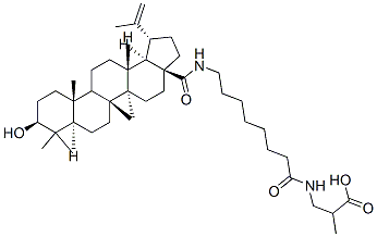 Propanoic acid, 3-[[8-[[(3.beta.)-3-hydroxy-28-oxolup-20(29)-en-28-yl] amino]-1-oxooctyl]amino]-2-methyl- CAS#: 174740-51-3