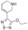 Pyridine, 3-(4-ethoxy-1,2,5-thiadiazol-3-yl)-1,2,5,6-tetrahydro- (9CI) CAS#: 159059-10-6