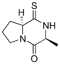 Pyrrolo[1,2-a]pyrazin-4(1H)-one, hexahydro-3-methyl-1-thioxo-, (3S-trans)- (9CI) CAS#: 167391-76-6