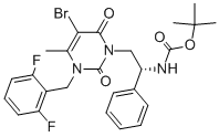 (R)-(2-[5-BROMO-3-(2,6-DIFLUORO-BENZYL)-4-METHYL-2,6-DIOXO-3,6-DIHYDRO-2H-PYRIMIDIN-1-YL]-1-PHENYL-ETHYL)-CARBAMIC ACID TERT-BUTYL ESTER CAS#: 352303-69-6