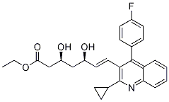[R-(R*,S*)]-7-[2-Cyclopropyl-4-(4-fluorophenyl)-3-quinolinyl]-3,5-dihydroxy-6-heptenoic acid ethyl ester CAS#: 172336-33-3