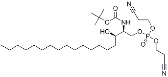 [R-(R*,S*)]-9-Cyano-6-(2-cyanoethoxy)-3-(1-hydroxyhexadecyl)-5,7-dioxa-2-aza-6-phosphanonanoic Acid 6-Oxide 1,1-DiMethylethyl Ester CAS#: 169528-22-7