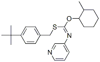 S-((4-(1,1-Dimethylethyl)phenyl)methyl)O- (2-methylcyclohexyl)-3-pyridinylcarbonimidothioate CAS#: 42754-17-6