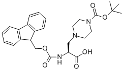 (S)-4-[2-CARBOXY-2-(9H-FLUOREN-9-YLMETHOXYCARBONYLAMINO)-ETHYL]-PIPERAZINE-1-CARBOXYLIC ACID TERT-BUTYL ESTER CAS#: 313052-20-9