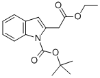TERT-BUTYL 2-(2-ETHOXY-2-OXOETHYL)-1H-INDOLE-1-CARBOXYLATE CAS#: 172226-77-6