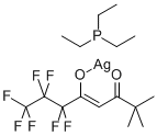 TRIETHYLPHOSPHINE(6,6,7,7,8,8,8-HEPTAFLUORO-2,2-DIMETHYL-3,5-OCTANEDIONATE)SILVER(I) CAS#: 165461-74-5
