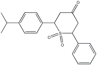 Tetrahydro-2-[4-(1-methylethyl)phenyl]-6-phenyl-4H-thiopyran-4-one 1,1-dioxide CAS#: 174493-22-2