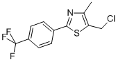 Thiazole,5-(chloromethyl)-4-methyl-2-[4-(trifluoromethyl)phenyl]- CAS#: 317318-97-1
