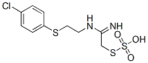 Thiosulfuric acid hydrogen S-[2-[[2-[(4-chlorophenyl)thio]ethyl]amino]-2-iminoethyl] ester CAS#: 40283-99-6