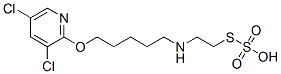 Thiosulfuric acid hydrogen S-[2-[[5-[(3,5-dichloro-2-pyridinyl)oxy]pentyl]amino]ethyl] ester CAS#: 40771-32-2