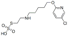 Thiosulfuric acid hydrogen S-[2-[[5-[(5-chloro-2-pyridyl)oxy]pentyl]amino]ethyl] ester CAS#: 40771-31-1