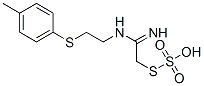 Thiosulfuric acid hydrogen S-[2-imino-2-[[2-[(4-methylphenyl)thio]ethyl]amino]ethyl] ester CAS#: 40284-00-2