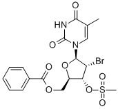 URIDINE, 2'-BROMO-2'-DEOXY-5-METHYL-, 5'-BENZOATE 3'-METHANESULFONATE CAS#: 165047-01-8