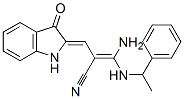 (Z)-3-amino-2-[(Z)-(3-oxo-1H-indol-2-ylidene)methyl]-3-(1-phenylethyla mino)prop-2-enenitrile CAS#: 171853-12-6