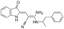 (Z)-3-amino-2-[(Z)-(3-oxo-1H-indol-2-ylidene)methyl]-3-(1-phenylpropan -2-ylamino)prop-2-enenitrile CAS#: 171853-15-9