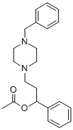 alpha-Phenyl-4-(phenylmethyl)-1-piperazinepropanol acetate (ester) CAS#: 149848-05-5