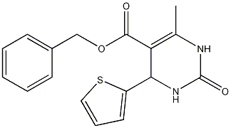 benzyl 6-methyl-2-oxo-4-(2-thienyl)-1,2,3,4-tetrahydropyrimidine-5-carboxylate CAS#: 312623-13-5