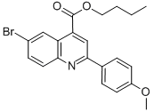 butyl 6-bromo-2-(4-methoxyphenyl)-4-quinolinecarboxylate CAS#: 355419-80-6
