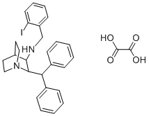 cis-2-(Diphenylmethyl)-N-[(2-iodophenyl)methyl]-1-azabicyclo[2.2.2]octan-3-amine  oxalate  salt CAS#: 351351-06-9