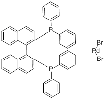 dibromo(2,2'-bis(diphenylphosphino)-1,1'-binaphthyl)palladium(II) CAS#: 366488-99-5