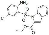 ethyl 1-(2-amino-5-chloro-phenyl)sulfonylindole-2-carboxylate CAS#: 173908-47-9